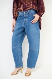 JEANS BARREL LAVAGGIO MEDIO BLU
