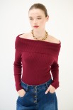 MAGLIA SHIFFER COSTINA BORDEAUX