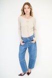 MAGLIA COSTINA LUREX BEIGE