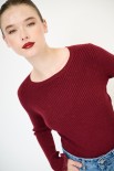 MAGLIA COSTINA LUREX BORDEAUX