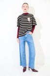 T-SHIRT OVER RIGA CON SPILLA NERO