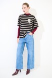 T-SHIRT OVER RIGA CON SPILLA NERO