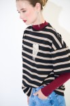 T-SHIRT OVER RIGA CON SPILLA NERO