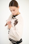 GIACCA TASCONI + PATCH FIORE PAILLETTES SOIA