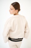 GIACCA TASCONI + PATCH FIORE PAILLETTES SOIA