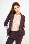 BLAZER BASIC + PATCH DTCOLLO CIOCCOLATO