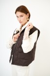GILET OVER IMBOTTITO CON TASCONI DAVANTI MORO