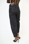 JEANS BALLOON STAMPA FIORI SCURO