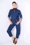 PANTALONE OVETTO PINCES GINOCCHIO MACULATO