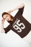 T-SHIRT MANICA 3/4 STAMPA LOS ANGELES 95 NUTELLA