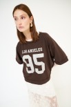 T-SHIRT MANICA 3/4 STAMPA LOS ANGELES 95 NUTELLA