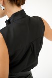 BLUSA SMANICATA NERO