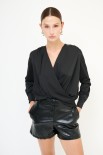 BLUSA MANICA LUNGA NERO