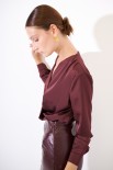 BLUSA MANICA LUNGA VINO