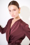 BLUSA MANICA LUNGA VINO