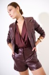 CHIODO CON ZIP CANNA DI FUCILE BORDEAUX