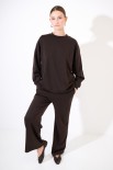 PANTALONE CON COULISSE IN TESSUTO MORO