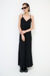 ABITO CON PIZZO IN TINTA NERO