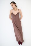 ABITO CON PIZZO IN TINTA MORO