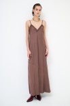 ABITO CON PIZZO IN TINTA MORO