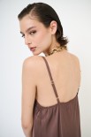 ABITO CON PIZZO IN TINTA MORO
