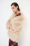 PELLICCIA MONGOLIA CON REVER BEIGE