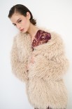 PELLICCIA MONGOLIA CON REVER BEIGE