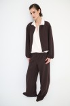 BOMBER OVER CON STAMPA FODERA MUCCA MORO