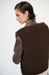 GILET PUNTO PELLICCIA MORO