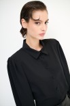 CAMICIA BOTTONI RICOPERTO NERO