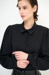 CAMICIA BOTTONI RICOPERTO NERO