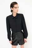 CAMICIA BOTTONI RICOPERTO NERO