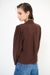 CAMICIA BOTTONI RICOPERTO COFFEE