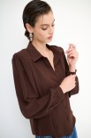 CAMICIA BOTTONI RICOPERTO COFFEE