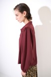 CAMICIA BOTTONI RICOPERTO ROSSO INDIA