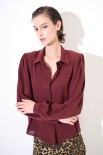 CAMICIA BOTTONI RICOPERTO ROSSO INDIA