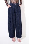 JEANS TASCONI DETTAGLIO DAVANTI CON PASSANTI LARGHI BLU