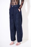 JEANS TASCONI DETTAGLIO DAVANTI CON PASSANTI LARGHI BLU