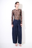 JEANS TASCONI DETTAGLIO DAVANTI CON PASSANTI LARGHI BLU