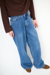 JEANS LARGO 5 TASCHE BLU