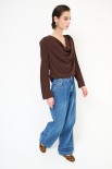 JEANS LARGO 5 TASCHE BLU