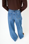 JEANS LARGO 5 TASCHE BLU