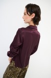 CAMICIA BASIC RASO VINO