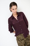 CAMICIA BASIC RASO VINO