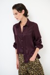 CAMICIA BASIC RASO VINO