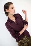 CAMICIA BASIC RASO VINO