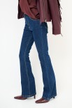 JEANS A ZAMPA LAVAGGIO SCURO  BLU SCURO