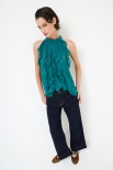 TOP CON VOLANT VERDE