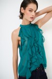 TOP CON VOLANT VERDE