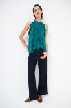 TOP CON VOLANT VERDE